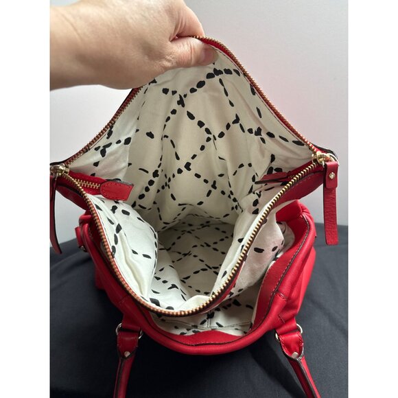 Kate Spade Fremont Place Carmen Gazpacho Red Fold over Handbag - Picture 16 of 16